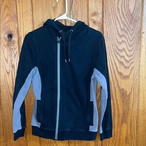 Polaris Stylish Black and Gray Women's Zip-Up Hoodie Size M